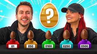 TRYING CHEAP VS EXPENSIVE EASTER EGGS!