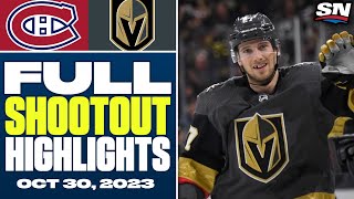 Montreal Canadiens at Vegas Golden Knights | FULL Shootout Highlights
