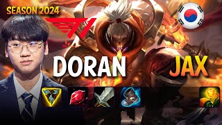 T1 Doran JAX vs RUMBLE Top - Patch 14.24 KR Ranked | lolrec