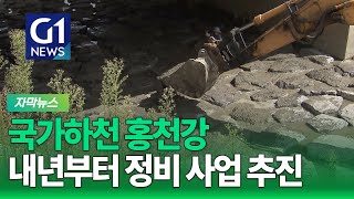 [G1자막뉴스] 원주지방환경청, 안전한 홍천강 위한 하천정비사업 추진