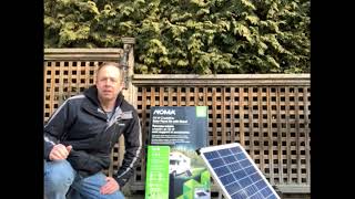 NOMA Solar Kit with Stand and Charge Controller video review by Greg