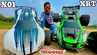 RC Traxxas XO1 Vs Traxxas Speed King XRT Monster Car Fight - Chatpat toy tv