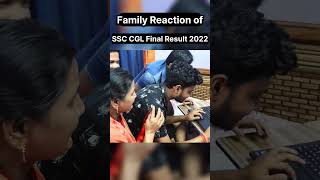Family Reaction on SSC #CGLFinalResult2022|| #shorts #cgl #ssccgl #cgl2023 #cgl2022 #ssccgl2022final