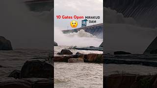 Hirakud Dam 10 Gates Open #hirakuddam #dam #odisha #shorts