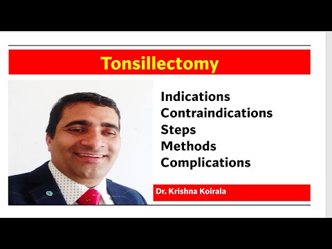 Tonsillectomy Indications Contraindications Methods Steps Of