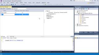 Create SQL Server DB using VS2013