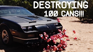 Destroying 100 Cans Of Coca-Cola!