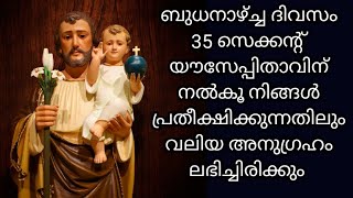 3 ബുധനാഴ്ച്ച യൗസേപ്പിതാവിനോട് പ്രാർത്ഥിച്ചപ്പോൾ കിട്ടിയത് പ്രേതീക്ഷിച്ചതിലും വലിയ അനുഗ്രഹം