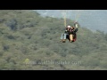 flying double paragliding in billing