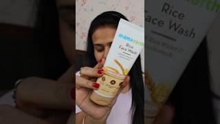 Mamaearth Rice Face wash Glass Skin Korean Skin care #youtubeshorts #skincare #viral #shorts #short