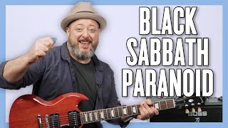 Black Sabbath Paranoid Guitar Lesson + Tutorial