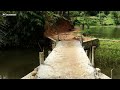 surga dunia indahnya alam desaku kampung di bawah curug dekat hutan pinggiran bandung.