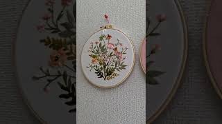 刺繍作品紹介　アマゾンのお花シリーズ　 #japan #癒し #インテリア ＃手芸＃花＃草木＃アート＃art