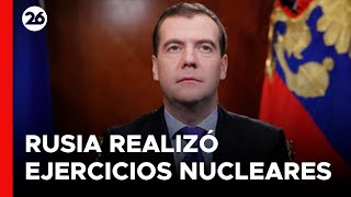 RUSIA | Medvédev: “El objetivo de los ejercicios nucleares es una respuesta a los ataques”