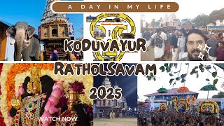 Koduvayur Ratholsavam 2025 Chariot Festival of Sree Visalakshi Sametha Sree Viswanathaswamy Temple