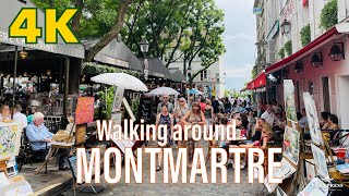 Montmartre , Paris walking tour 4K 2021 | Paris 4K | A walk in Paris