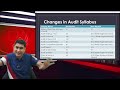 changes in fm sm u0026 audit ❓❓❓ ca inter may 25 exams