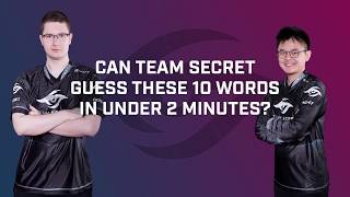 10 Words 2 Minutes with MidOne \u0026 Puppey from Team Secret