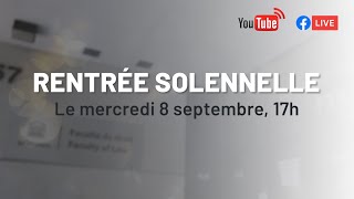 Rentrée solennelle 2021