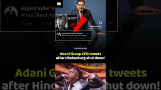 Viral tweet Adani Group CFO || Hinderburg shutdown #adani