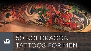 50 Koi Dragon Tattoos For Men