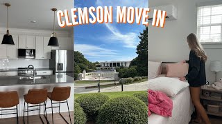 moving vlog: Clemson University apartment move in & decor shopping!