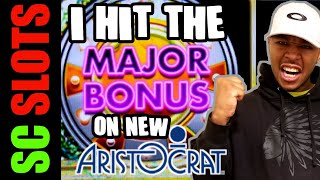 MAJOR Win On New Aristocrat Slot Machine! WELCOME TO FANTASTIC JACKPOTS LOADED Big Win Bonus!