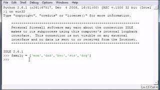 Python Programming Tutorial 9 - Sequences and Lists