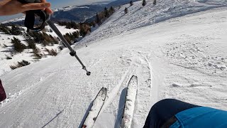 45° reale pe Carp. Ski de tură pe dealu' Sinăii