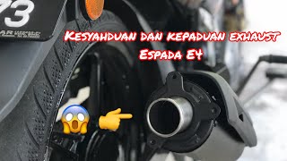 *4 Pemasangan Exhaust Espada Lc135 Cutting y15zr / bunyi exhaust Espada cutting y15zr