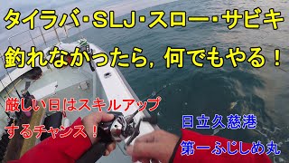 釣れない日に皆さんならどうする？激渋の日立沖での，ごじゃっぺアングラーの1日の釣りに密着（嘘）【日立久慈港第一ふじしめ丸】