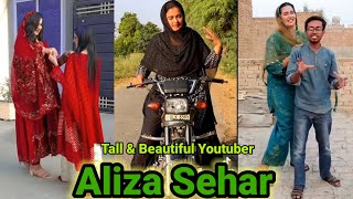 Aliza Sehar - tall \u0026 beautiful youtuber | tall woman short man | tall girl short girl