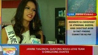 UB: Janine Tugonon, gustong maka-love team si Dingdong Dantes