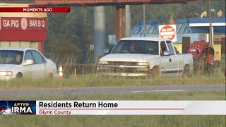 Glynn County Residents Return Home