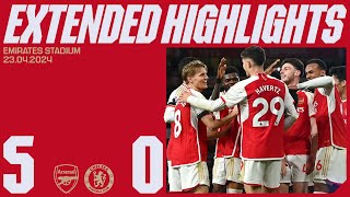 EXTENDED HIGHLIGHTS | Arsenal vs Chelsea (5-0) | Trossard, White (2), Havertz (2