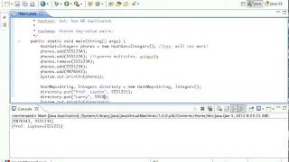 Java HashSet HashMap Demonstration Tutorial