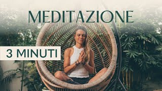 Breve meditazione guidata - 3 minuti