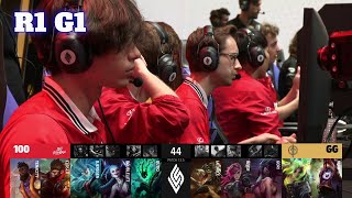 100 vs GG - Game 1 | Round 1 Playoffs S12 LCS Spring 2023 | 100 Thieves vs Golden Guardians G1
