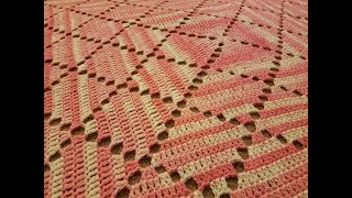 Part 4 - The Lace Diamonds Blanket Crochet Tutorial! (Conclusion!)