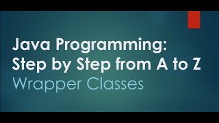 6# Autoboxing and unboxing | Java Programming: Step by Step from A to Z