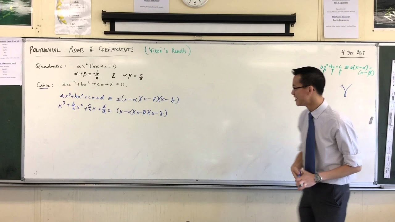 Polynomial Roots And Coefficients (1 Of 5: Relationship Between Roots ...