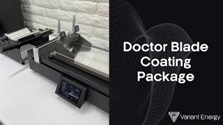 Doctor Blade Coating Package Operation Video