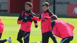 Liverpool Players Train Ahead of Real Madrid Champions League Quarter-Final Clash