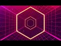 4K Hexagon Neon tunnel VJ Motion Background - Hexagon vj loop motion graphics || 4K VJ Loops
