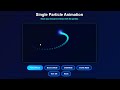 Single Particle Animation Using HTML | CSS | JS