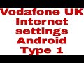 Vodafone UK APN settings | Vodafone UK internet settings for android