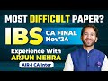 This Paper was the toughest paper of CA Final Nov'24 | ICAI | CA Final