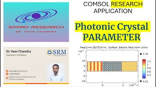 Photonic Crystal PARAMETER /// COMSOL RESEARCH APPLICATION