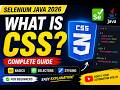 108. What is CSS? (Selenium Java 2026)
