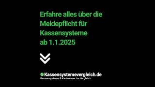 Meldepflicht für Kassensysteme ab 2025